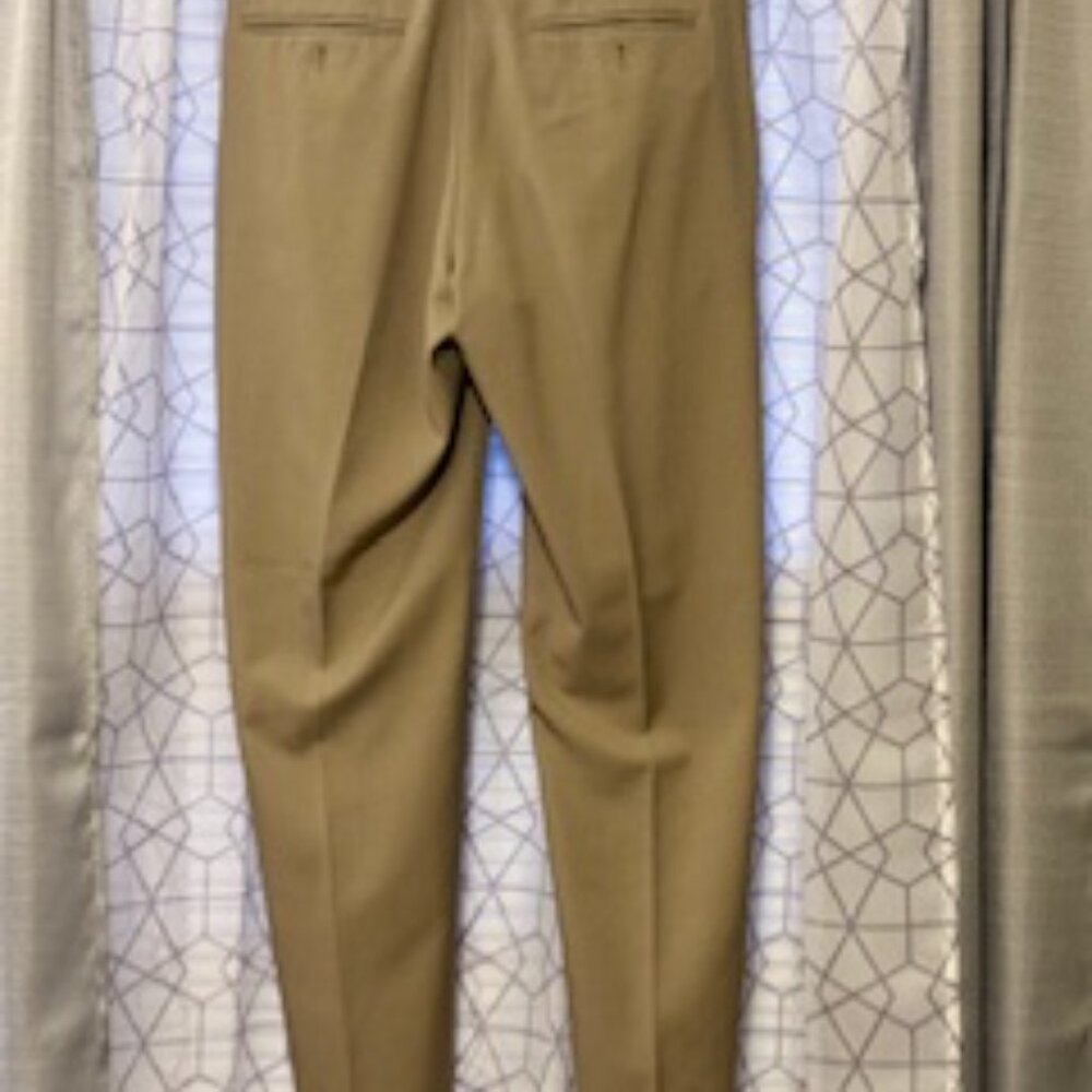 Mens Haggar 32x32 Tan Dress Pants - Picture 3 of 4